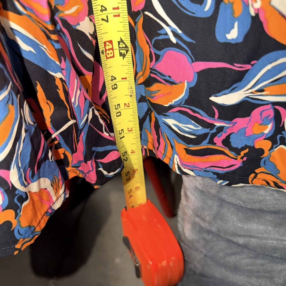 French Connection Womens Twist Front Dress XL Multicolor Cotton NWT - Picture 3 of 8